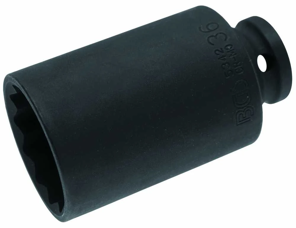Bgs Technic Galvutė ilga smūginė plonasienė 12 kampų | 12,5 mm (1/2") | 36 mm (5342)