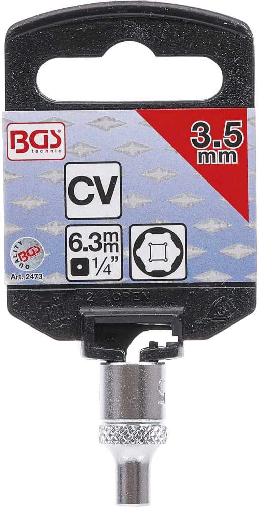 Bgs Technic Galvutė šešiakampė | 6,3 mm (1/4") | 3,5 mm (2473)