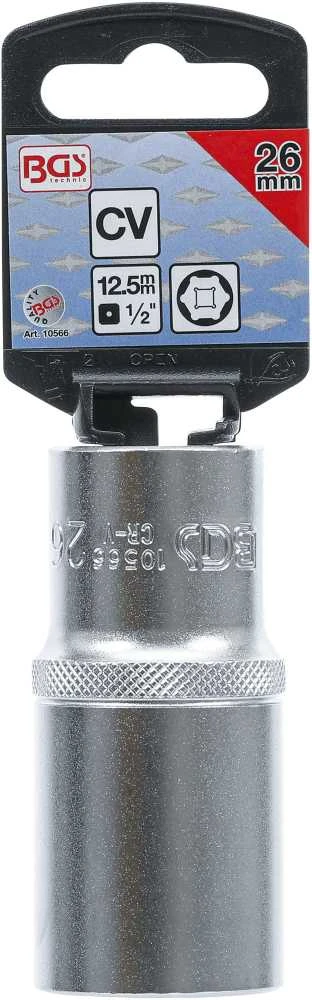 Bgs Technic Galvutė šešiakampė ilga | 12,5 mm (1/2") | 26 mm (10566)