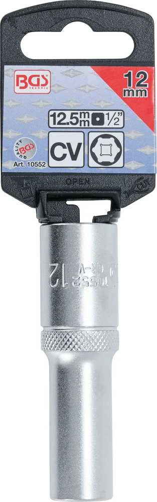 Bgs Technic Galvutė šešiakampė ilga | 12,5 mm (1/2") | 12 mm (10552)
