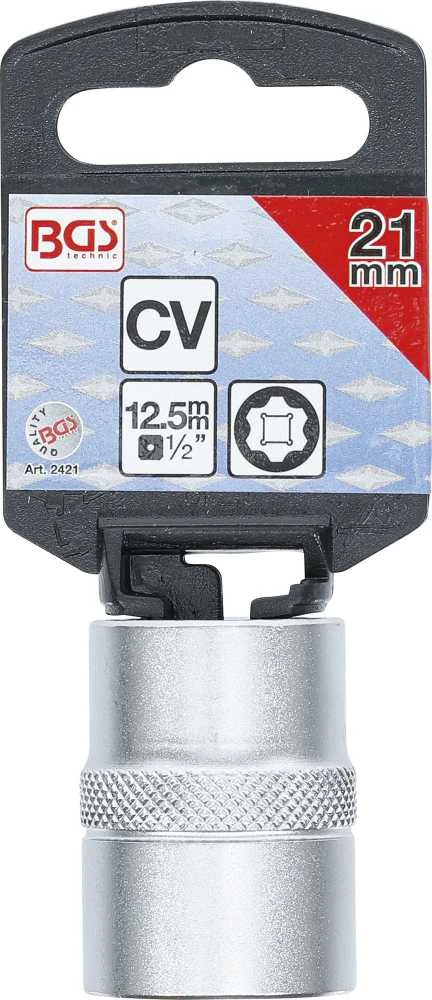Bgs Technic Galvutė šešiakampė | Super Lock | 12.5 mm (1/2") | 21 mm (2421)