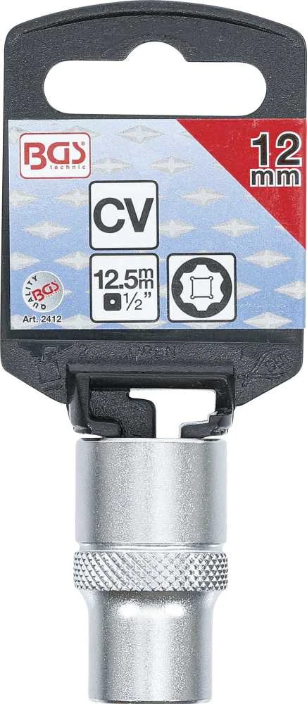Bgs Technic Galvutė šešiakampė | Super Lock | 12.5 mm (1/2") | 12 mm (2412)