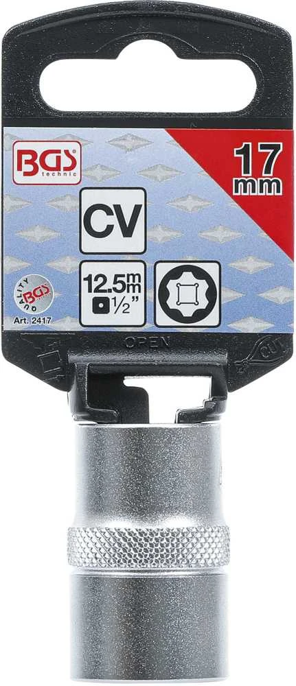 Bgs Technic Galvutė šešiakampė | Super Lock | 12.5 mm (1/2") | 17 mm (2417)