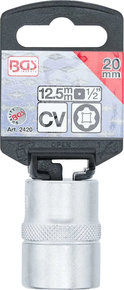 Bgs Technic Galvutė šešiakampė | Super Lock | 12.5 mm (1/2") | 20 mm (2420)