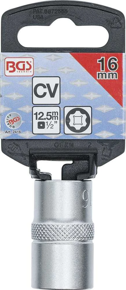 Bgs Technic Galvutė šešiakampė | Super Lock | 12.5 mm (1/2") | 16 mm (2416)