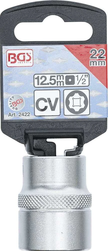Bgs Technic Galvutė šešiakampė | Super Lock | 12.5 mm (1/2") | 22 mm (2422)