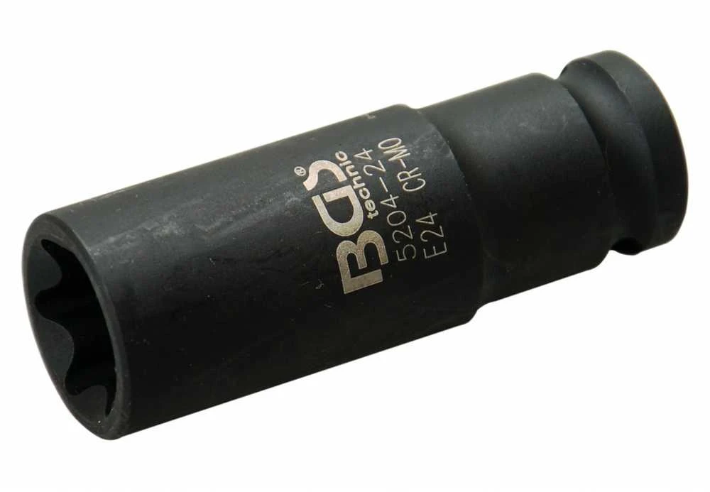 Bgs Technic Galvutė smūginė E-Tipas, ilga | 12,5 mm (1/2") | E24 (5204-24)