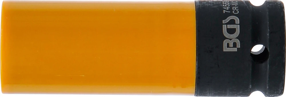 Bgs Technic Galvutė smūginė ilga plonasienė | su plastikine apsauga | 12,5 mm (1/2") | 19.5 mm (74559)