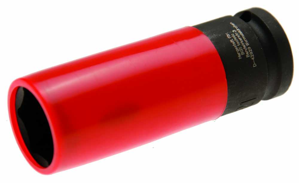 Bgs Technic Galvutė smūginė ilga plonasienė | su plastikine apsauga | 12,5 mm (1/2") | 21 mm (7303)