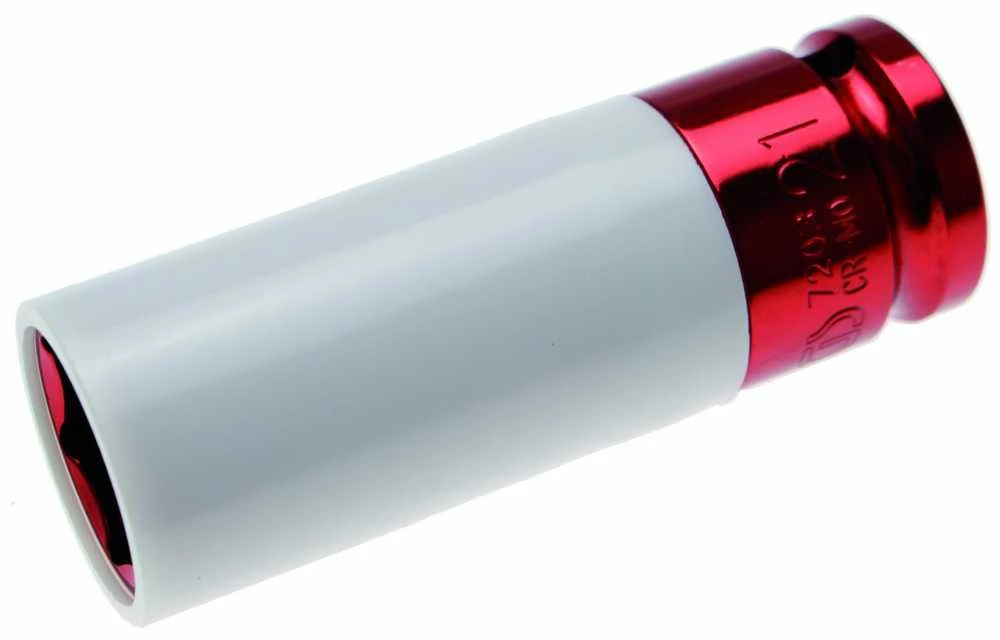 Bgs Technic Galvutė smūginė ilga plonasienė | su plastikine apsauga | 12,5 mm (1/2") | 21 mm (7203)