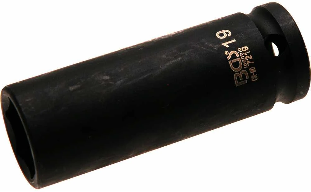 Bgs Technic Galvutė smūginė šešiakampė ilga | 12,5 mm (1/2") | 19 mm (7219)