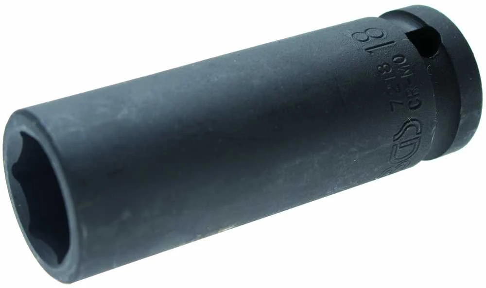 Bgs Technic Galvutė smūginė šešiakampė ilga | 12,5 mm (1/2") | 18 mm (7218)