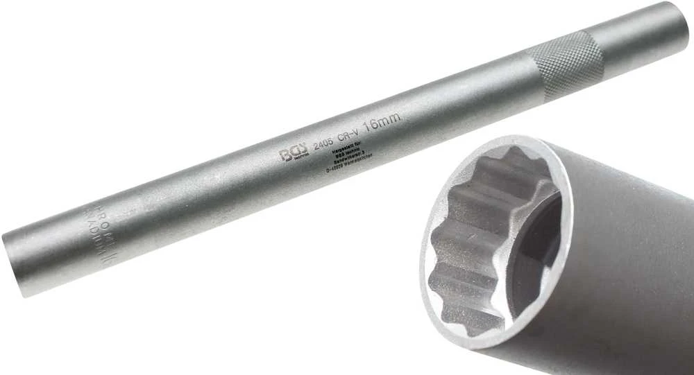 Bgs Technic Galvutė žvakėms 12 kampų | ypač ilga | 10 mm (3/8") | 16 mm (2405)