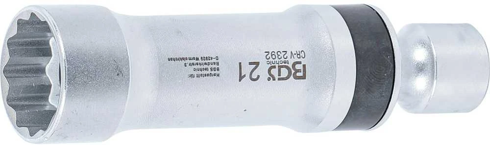 Bgs Technic Galvutė žvakėms šarnyrinė 12 kampų, su laikančia spyruokle | 10 mm (3/8") | 21 mm (2392)