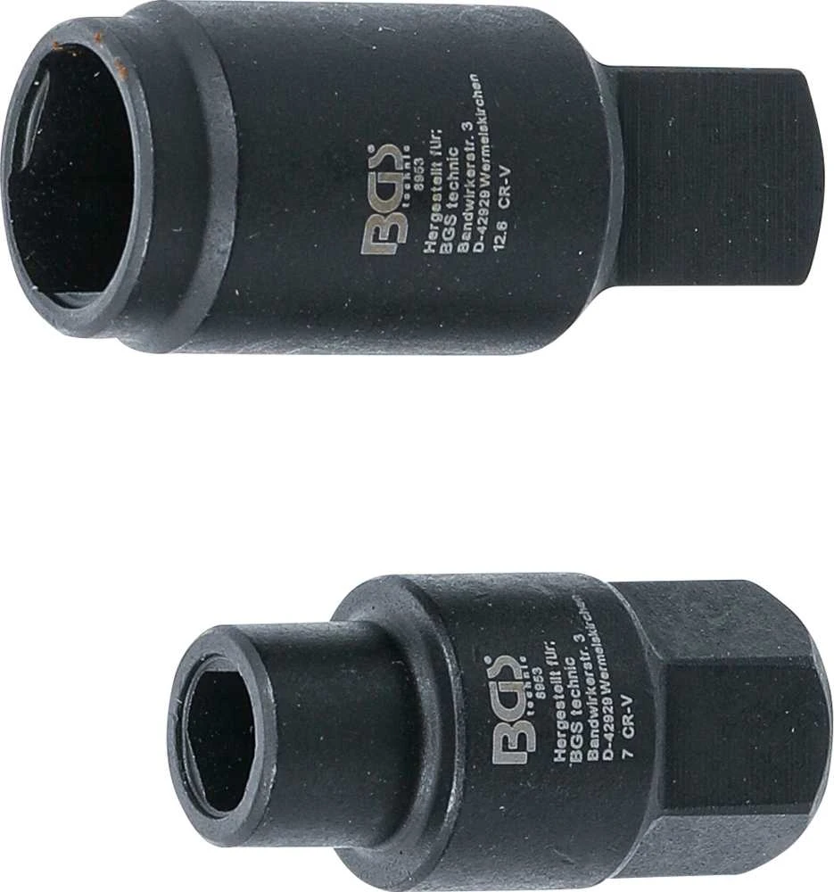 Bgs Technic Galvutės įpurškimo siurbliams | 3-kampų | 7 / 12.6 mm (8953)