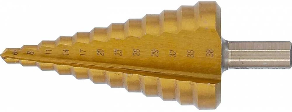 Bgs Technic Grąžtas pakopinis | titano nitridas | Ø 6 - 38 mm (74431B)