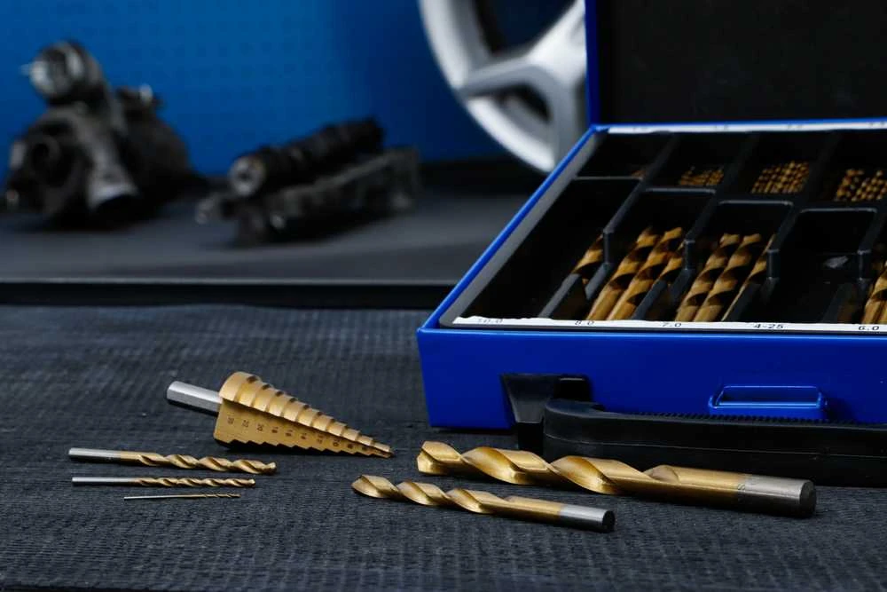 Grąžtas Bgs Technic Grąžtų ir pakopinės frezos rinkinys | HSS | titano nitridas | 1 - 10 mm | 119 vnt. (2009)