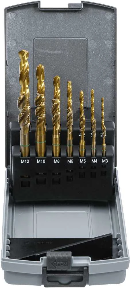 Grąžtas Bgs Technic Grąžtų ir sriegiklių rinkinys | Titano nitridas | 14 vnt. (9296)