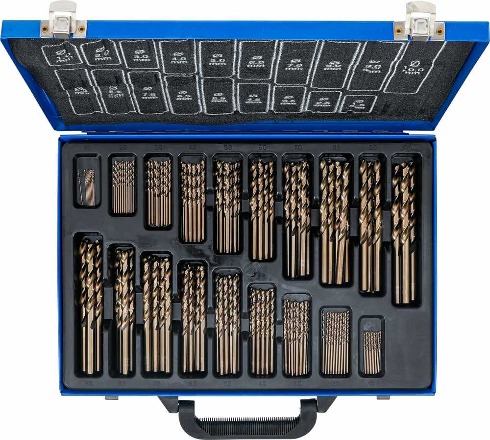 Grąžtas Bgs Technic Grąžtų metalui komplektas HSS | kobalto lydinys | 1 - 10 mm | 170 vnt. (2000)