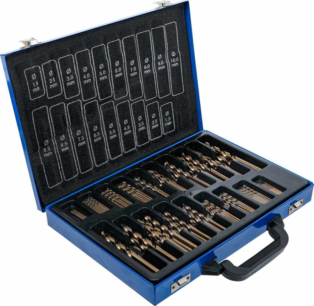 Grąžtas Bgs Technic Grąžtų metalui komplektas HSS | kobalto lydinys | 1 - 10 mm | 170 vnt. (2000)