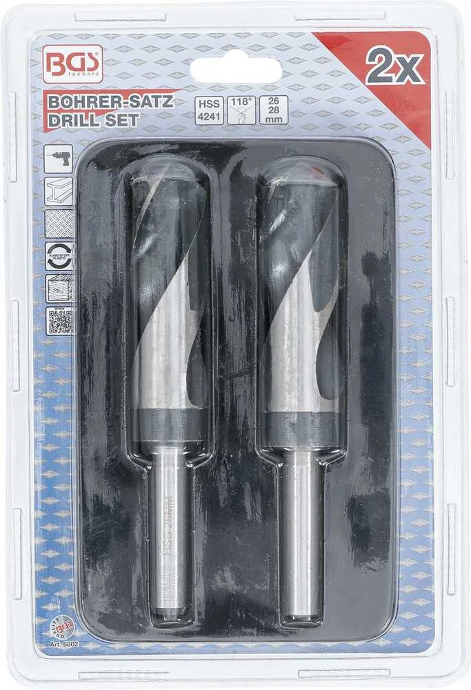 Grąžtas Bgs Technic HSS grąžtų rinkinys 26–28 mm 2 vnt. (6802)