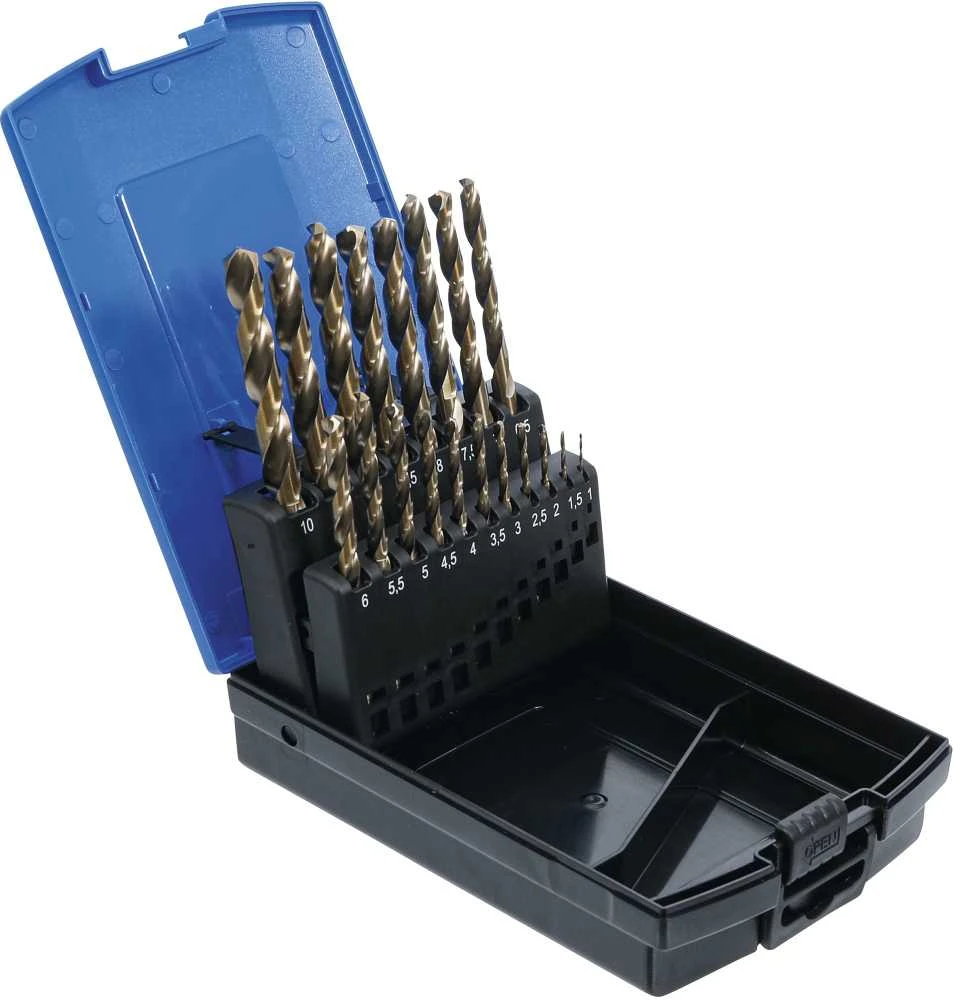 Grąžtas Bgs Technic Grąžtų rinkinys | HSS-G M35 kobalto plienas | 1 - 10 mm | 19 vnt. (9297)