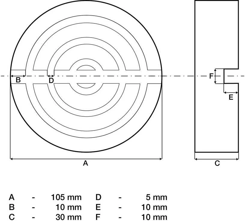 Bgs Technic Guminis padas | keltuvams ant ratukų | Ø 105 mm (72110)