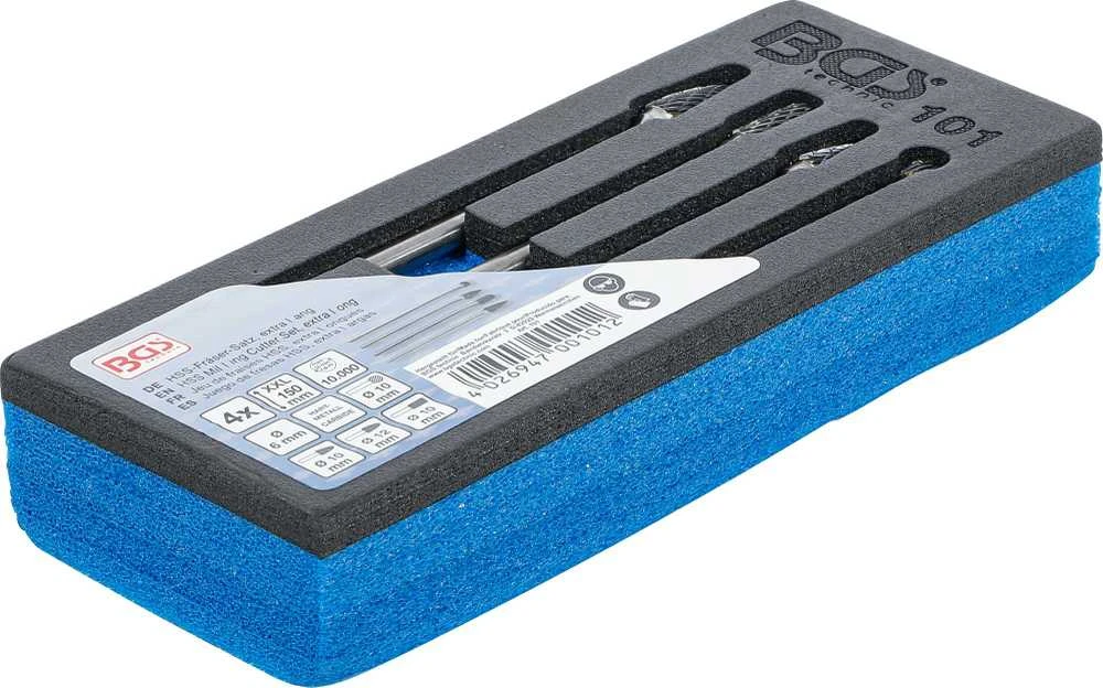 Bgs Technic HSS frezų rinkinys, ypač ilgos | 4 vnt. (101)