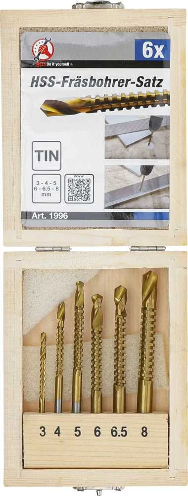 Grąžtas Bgs Technic HSS pjovimo grąžtų rinkinys | 3-8 mm | 6 vnt. (1996)