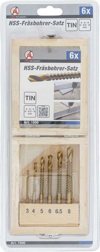 Grąžtas Bgs Technic HSS pjovimo grąžtų rinkinys | 3-8 mm | 6 vnt. (1996)