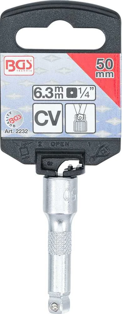 Grąžtas Bgs Technic Ilgintuvas galvutei šarnyrinis | 6.3 mm (1/4") | 50 mm (2232)