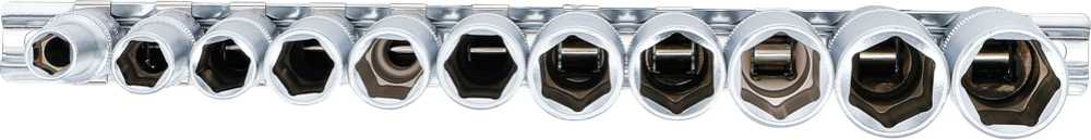 Bgs Technic Ilgų galvučių rinkinys, šešiakampės | 10 mm (3/8") | 8 - 19 mm | 11 vnt. (2222)