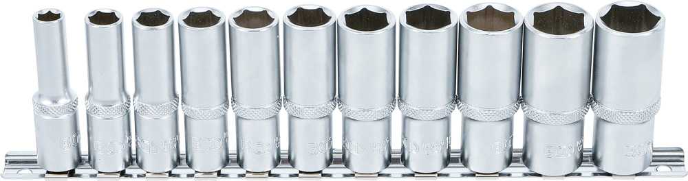 Bgs Technic Ilgų galvučių rinkinys, šešiakampės | 10 mm (3/8") | 8 - 19 mm | 11 vnt. (2222)