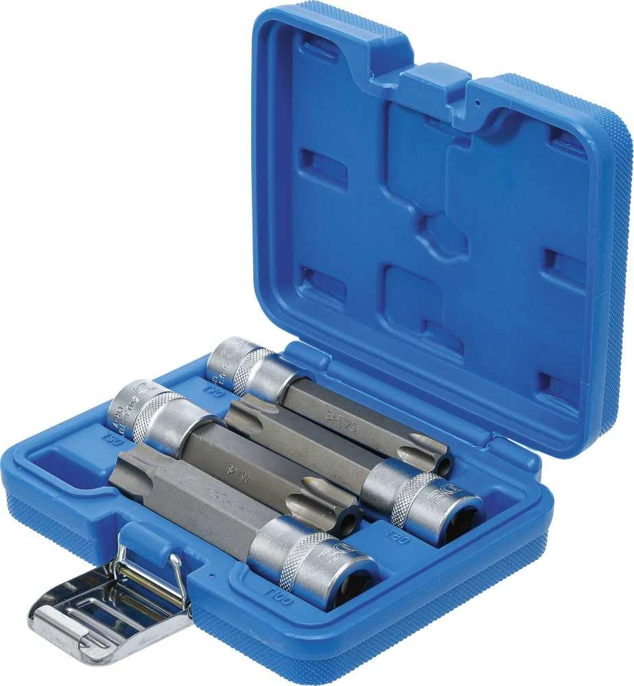 Bgs Technic Įpresuotų antgalių rinkinys | 12,5 mm (1/2") | MAXI, T-Star su skyle (Torx) | 4 vnt. (5103)