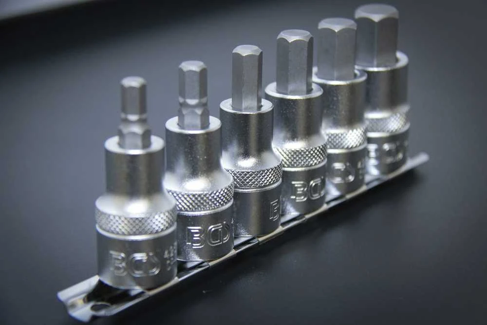 Bgs Technic Įpresuotų antgalių rinkinys | 12,5 mm (1/2") | Hex šešiakampis 6 - 14 mm | 6 vnt. (8887)