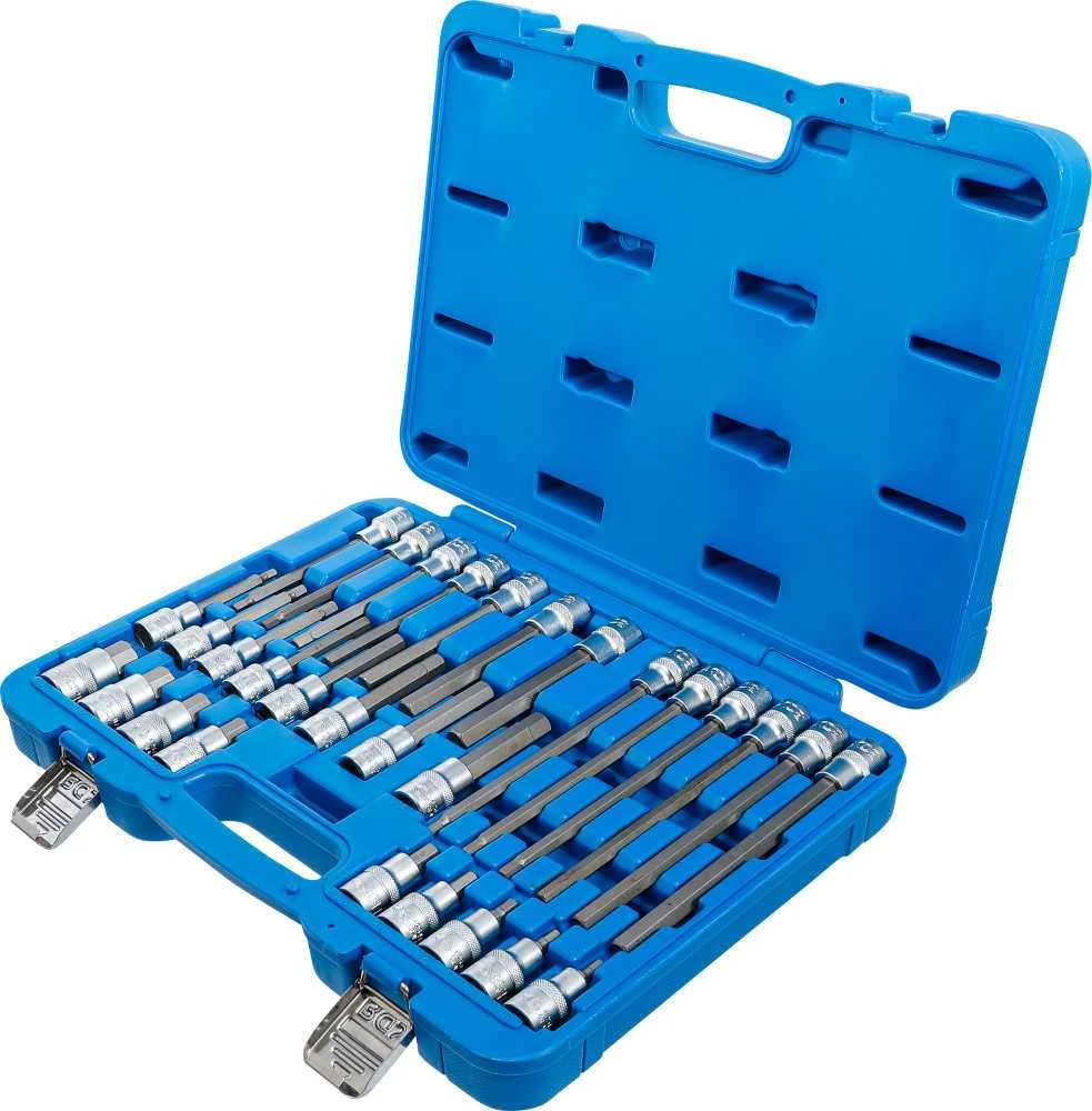 Bgs Technic Įpresuotų HEX antgalių rinkinys 1/2" 5–19 mm 30 vnt. (5181)