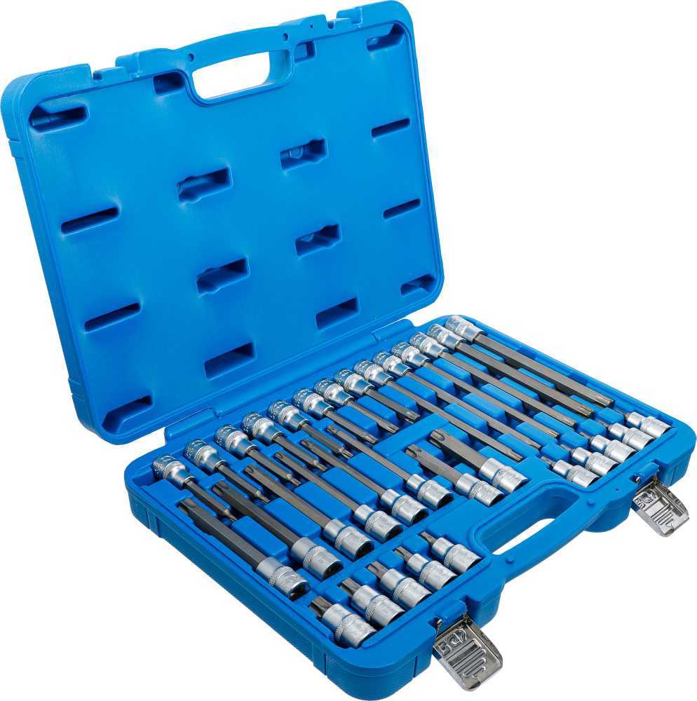 Bgs Technic Įpresuotų antgalių rinkinys | 12,5 mm (1/2") | T-star (Torx) | 32 vnt. (5182)