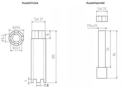 Bgs Technic Įpurškimo antgalio ištraukiklis | MAN, Mercedes (67230)