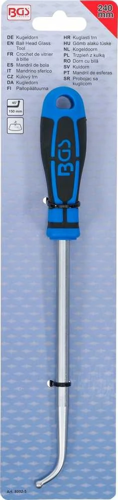 Bgs Technic Įrankis stiklui su rutuline galvute | 210 mm | guminėms tarpinėms montuoti (8002-5)