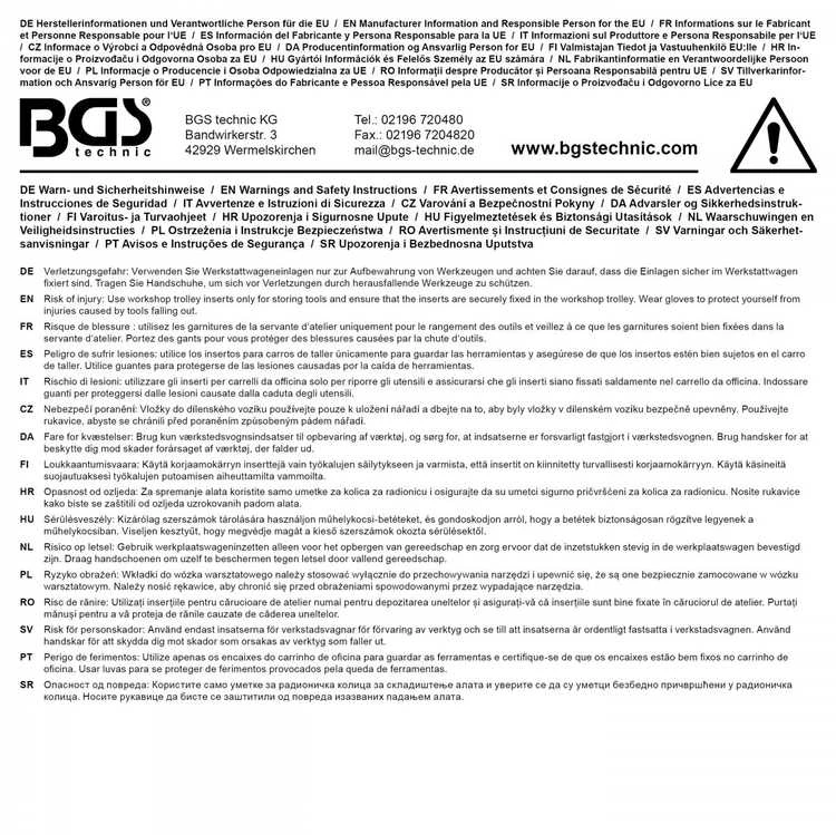 Bgs Technic Įrankių dėklas 1/6: rato stebulės šlifuoklio rinkinys | smeigių varžtams ir ratų veržlių varžtams | 7 vnt. (74449B)