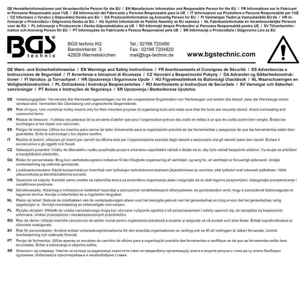 Bgs Technic Įrankių dėklas 3/3: VDE žiedinių ir VDE vienpusių atvirų veržliarakčių rinkinys | 24 vnt. (74641)