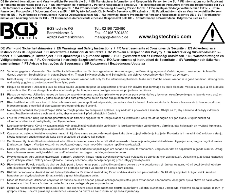 Bgs Technic Įrankių rinkinys | 6.3 mm (1/4") + 12.5 mm (1/2") | 108 vnt. (2287)