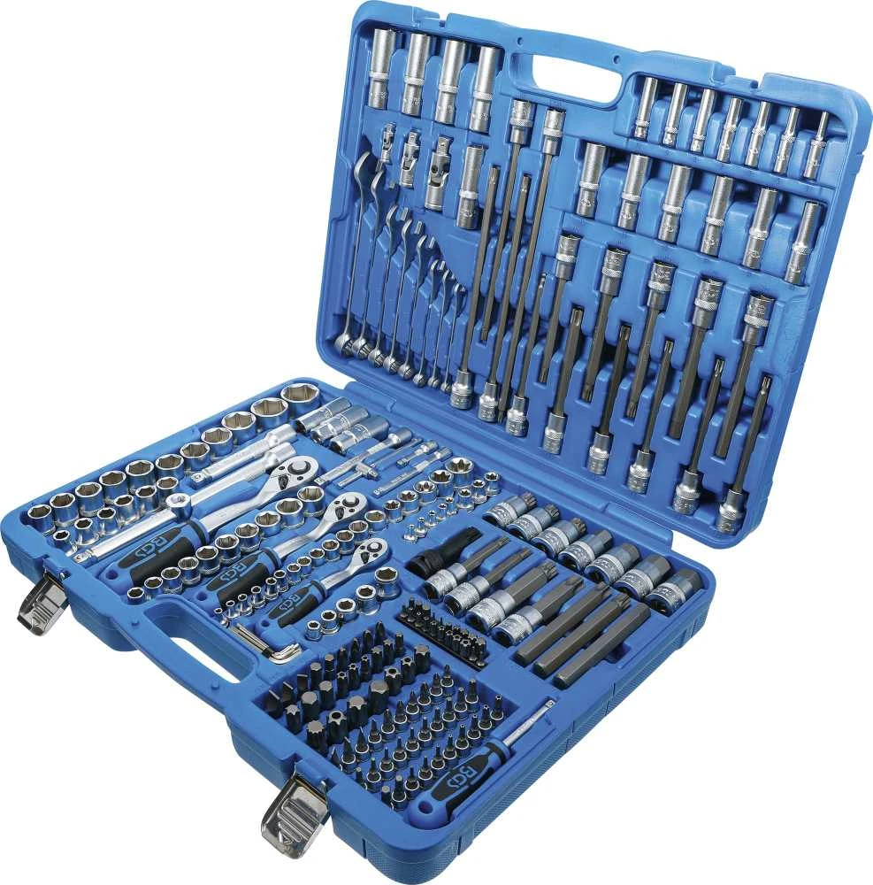 Bgs Technic Galvučių ir įrankių rinkinys | 1/4", 3/8", 1/2" | 214 vnt. (2259)