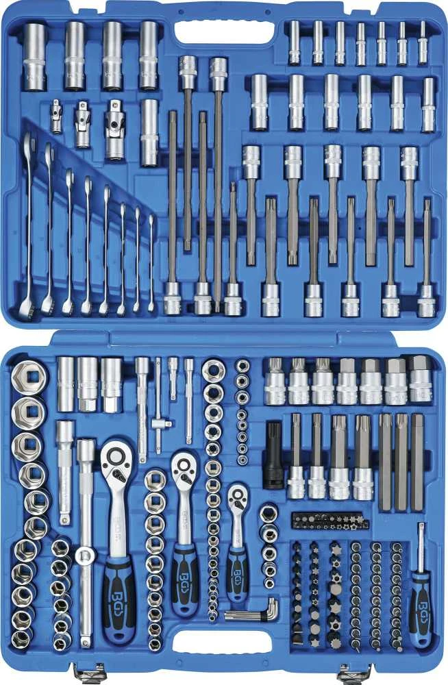 Bgs Technic Galvučių ir įrankių rinkinys | 1/4", 3/8", 1/2" | 214 vnt. (2259)