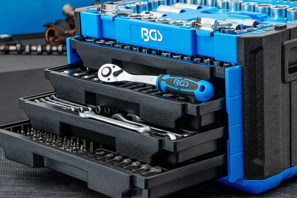 Bgs Technic Įrankių rinkinys | 6,3 mm (1/4") / 10 mm (3/8") / 12,5 mm (1/2") | Metriniai ir colių dydžiai | 300 vnt. (74000)