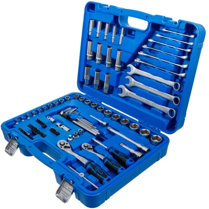 Bgs Technic Galvučių, raktų ir antgalių rinkinys BGS | 1/4" ir 3/8" | 92 vnt. (74701)