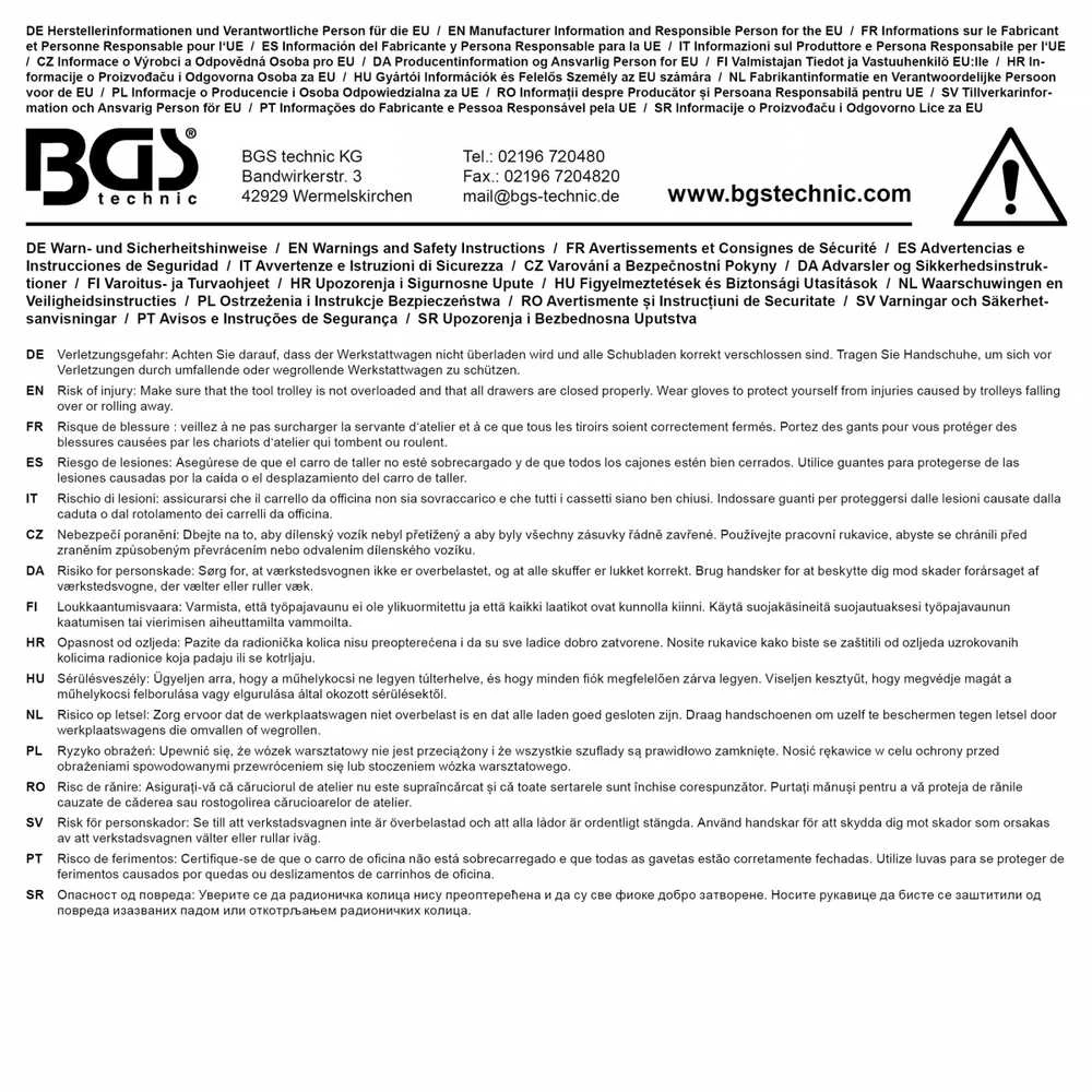 Bgs Technic Modulinis dirbtuvių baldų komplektas „Flex“ | medinis stalviršis | 5 moduliai (80140)