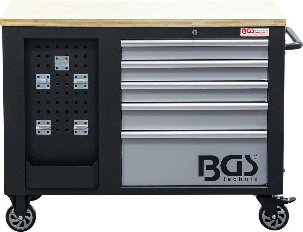 Bgs Technic Įrankių vežimėlis | 2x 5 stalčiai | 1 spintelė | tuščia (4199)