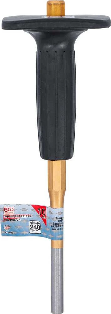 Bgs Technic Iškalėjas su gumine rankena – CrV, grūdintas, lakuotas kotas – Ø10 × 240 mm (9082)