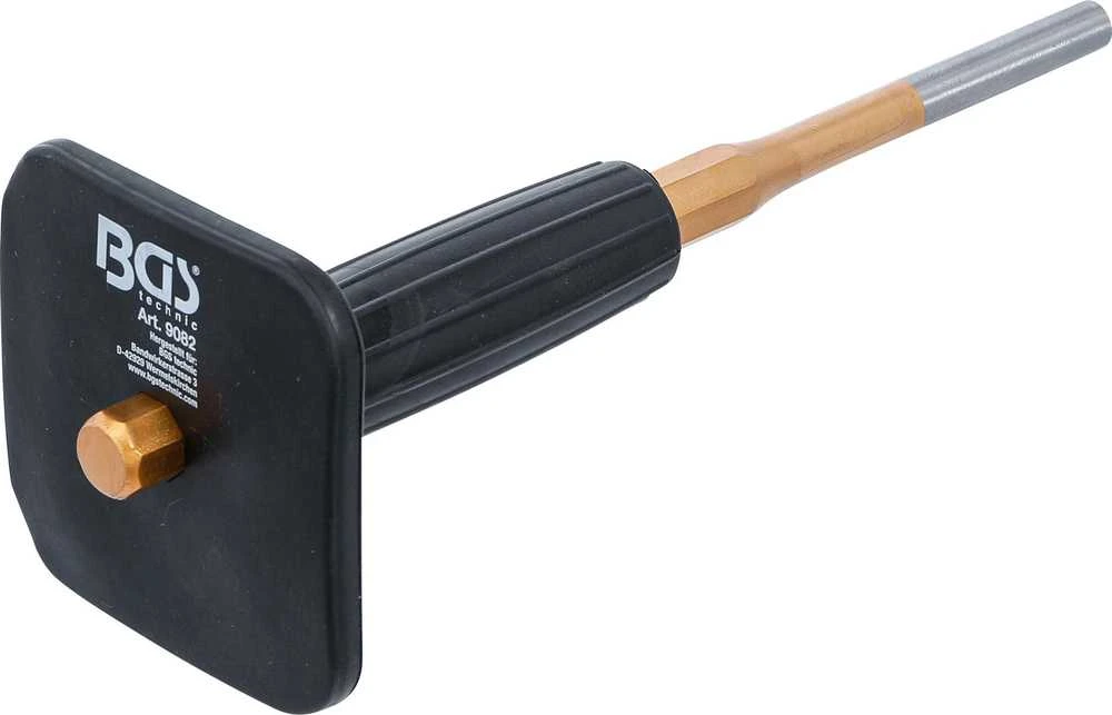 Bgs Technic Iškalėjas su gumine rankena – CrV, grūdintas, lakuotas kotas – Ø10 × 240 mm (9082)